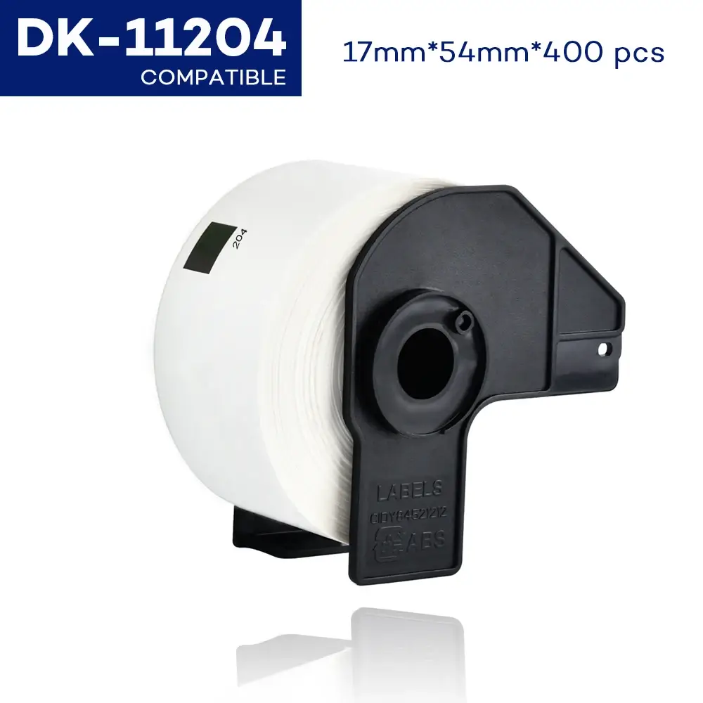 DK11204 Compatible Brother Label DK-11204 17mm x 54mm - 400 labels Die-cut