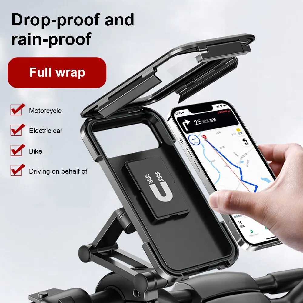 Full Cover Bike Phone Holder Waterproof Cycling Clip
