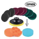 13pcs 4 Inch Drill Brush Scouring Cleaning Pads, Power Scrubber Pads Kit Drill Attachment