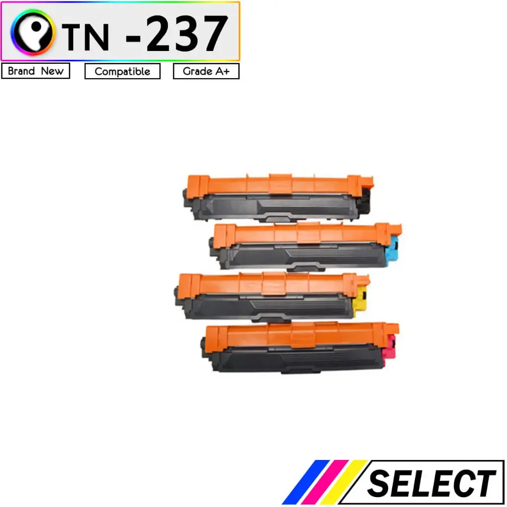Compatible Brother TN237 BK C M Y High Yield Toner Cartridge