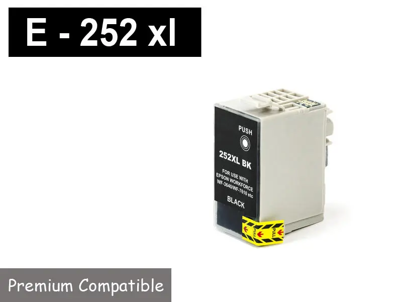 [T06362-BK] Compatible EPSON 254XL 252XL Extra Large Ink Cartridge (Black)