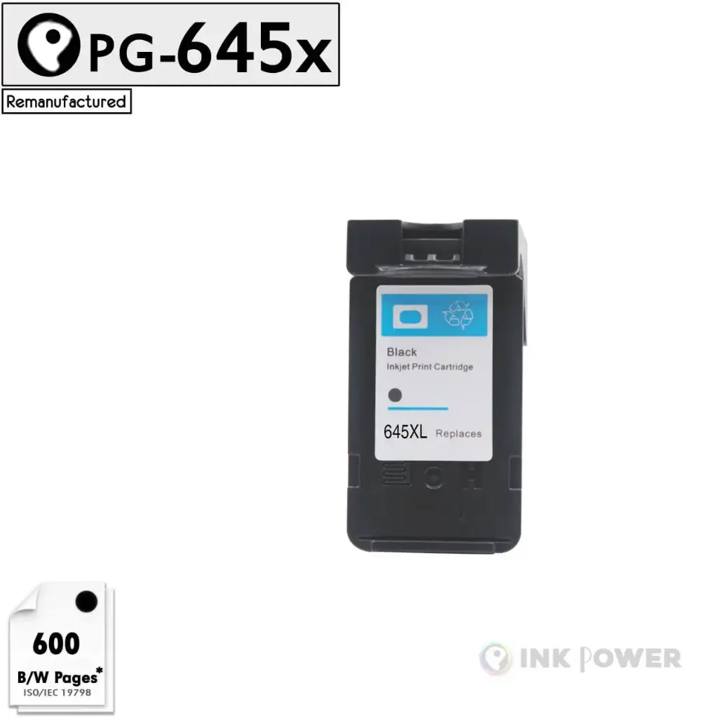 Remanufactured CANON PG645XL / CL646XL High Yield Ink cartridges