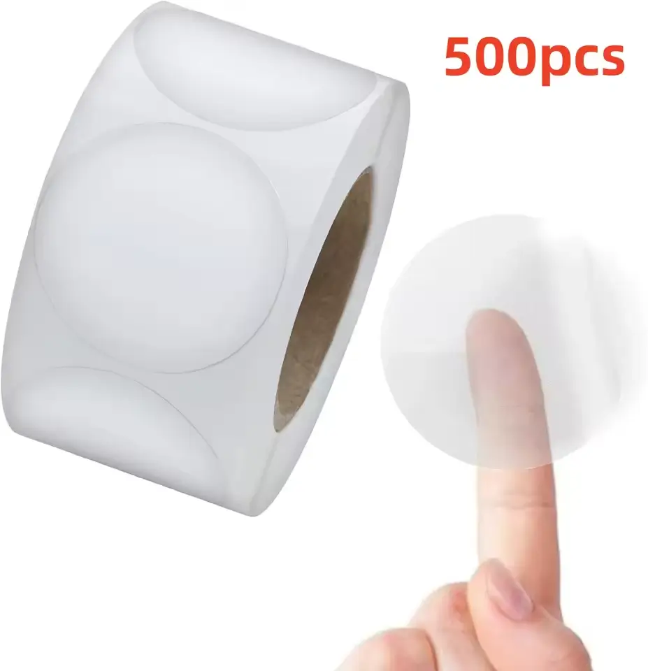 500pcs Round PVC Stickers Scrapbooking Stickers Party Gift Sealing Labels Dia. 25mm