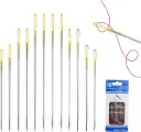 12pcs/Set Self Threading Elderly Blind Side Big Hole Stainless Steel Needles Sewing Needles