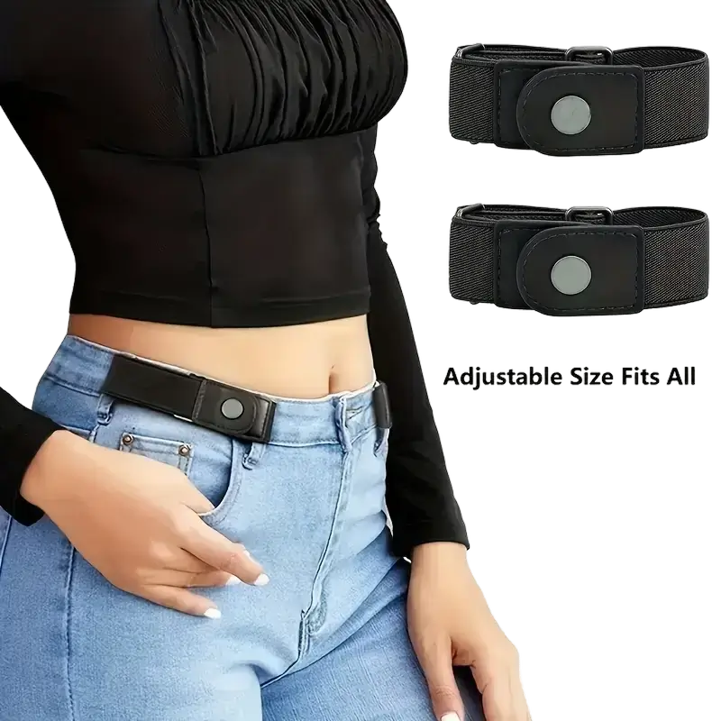 2pcs/set Stretch Belt for Women Men Unisex
