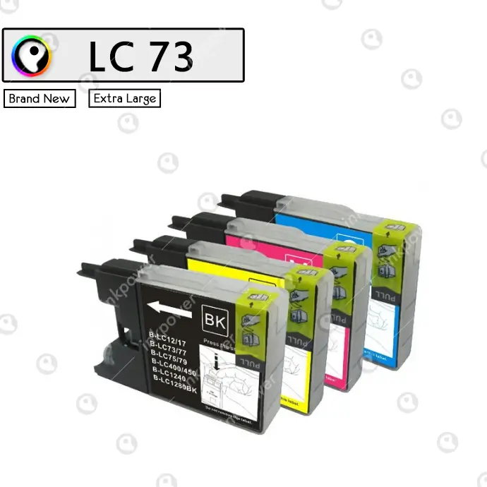 Compatible Brother LC40 LC73 LC77 XL Ink Cartridge Fits MFCJ430W J6510DW